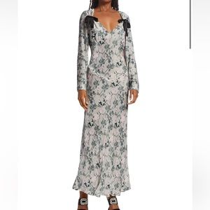Bernadette floral velvet dress